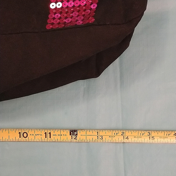 GUC Victoria's Secret Black & Pink Canvas Tote Bag - Picture 8 of 12